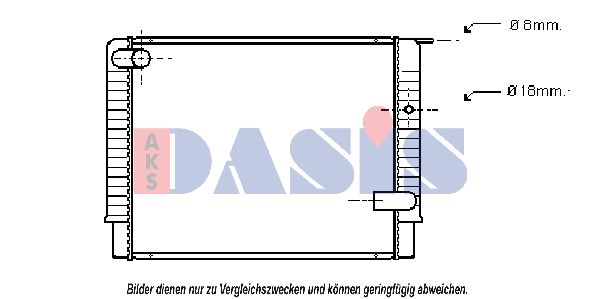 AKS DASIS Jäähdytin,moottorin jäähdytys 220440N